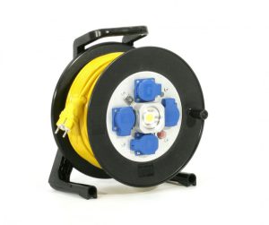 Kabelhaspel met ingebouwde led-lamp