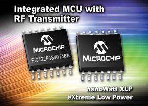 8-bit MCU met sub-GHz draadloze zender