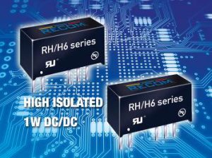 1 W DC/DC-omvormer met 6,4 VDC-isolatie
