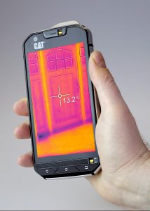 Smartphone met warmtebeeldcamera