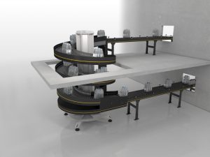 Verticale module voor transportsysteem