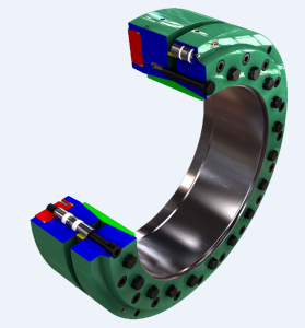 Hydraulisch bediende krimpschijf