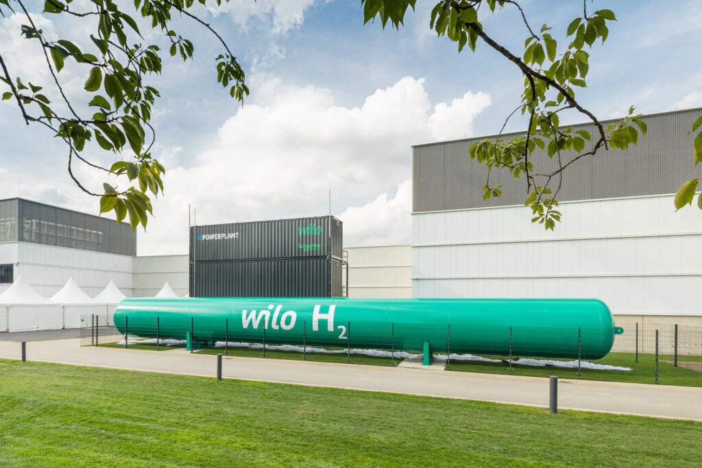 de H2Powerplant van Wilo en Schneider Electric