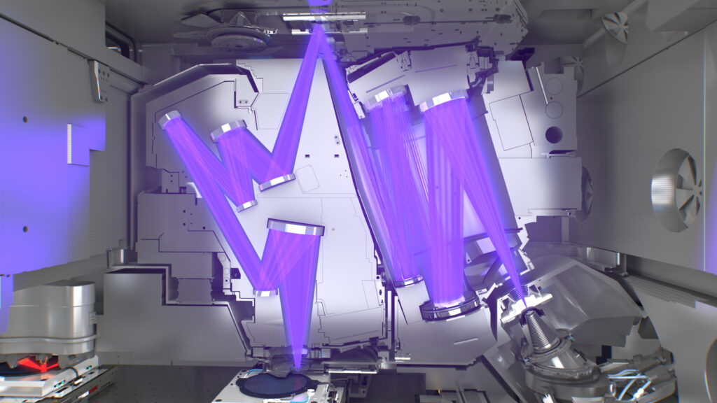 afbeelding lichtpad van EUV-machine ASML