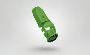 Connectorbehuizing van bioplastic op basis van maïszetmeel