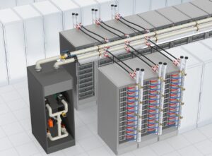 Volledig kunststof afsluiter voor direct-to-chip koeling